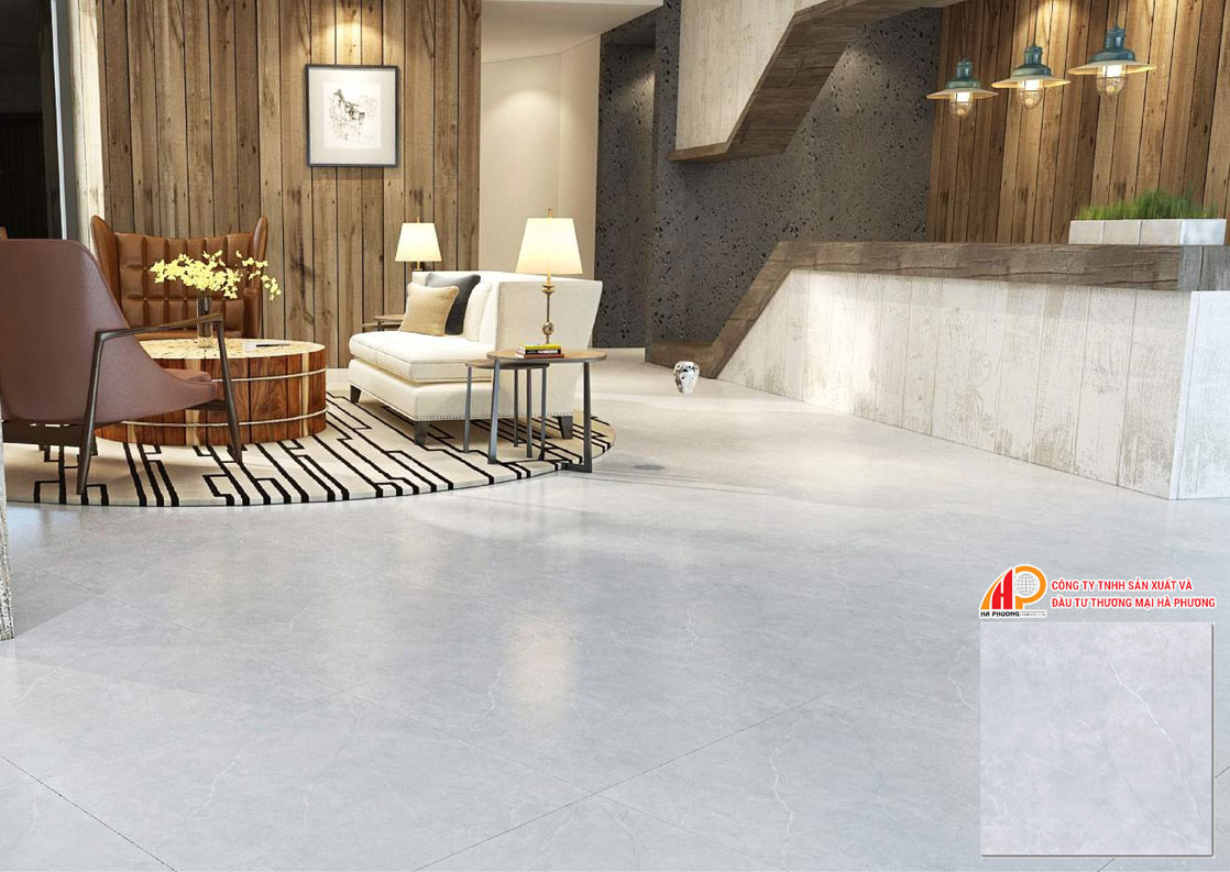 Phòng mẫu sử dụng gạch mài bóng Thạch Bàn 600X600 mm FGB60 - 0002