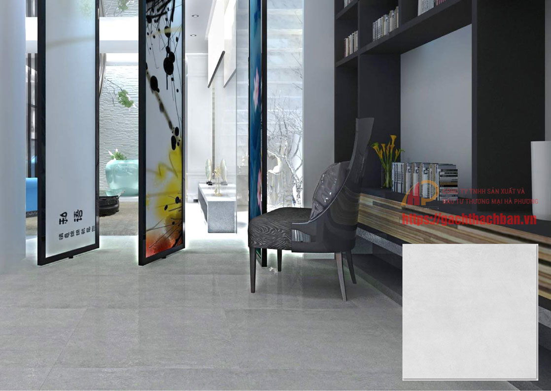 Phòng mẫu sử dụng gạch men khô Thạch Bàn 600X600 mm FGM60 - 0041.0