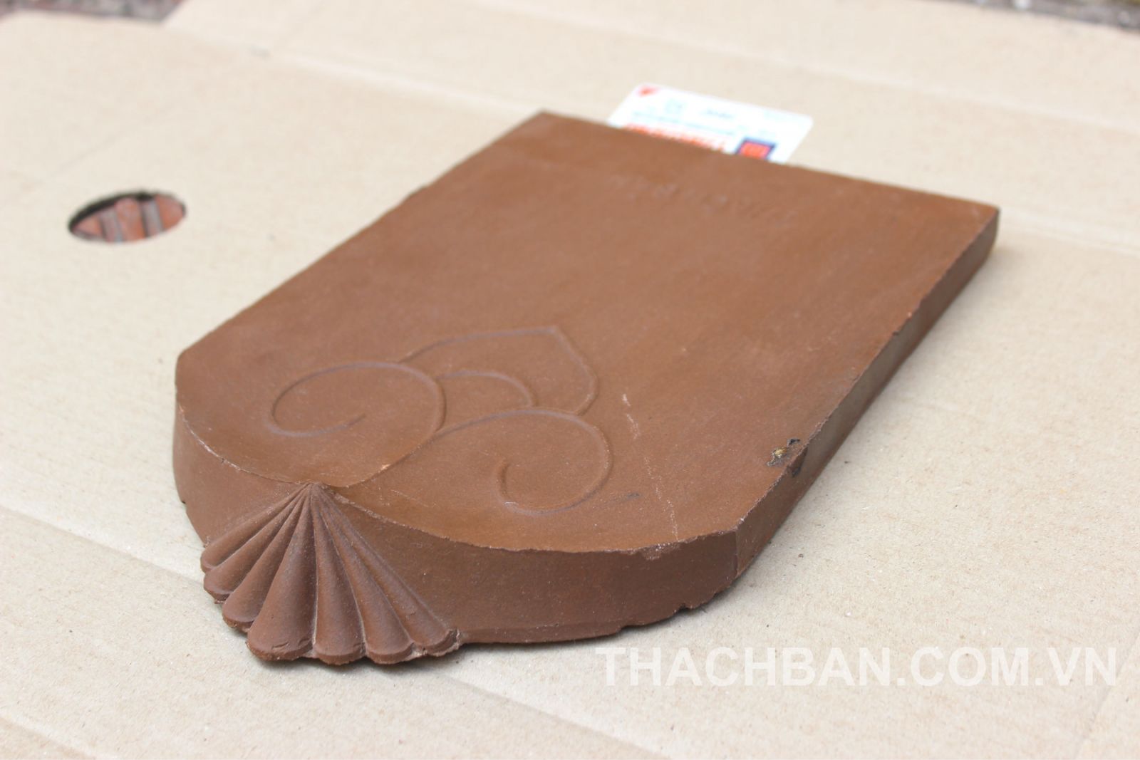 Ngói hài cổ đỏ nhạt Thạch Bàn MHC 02